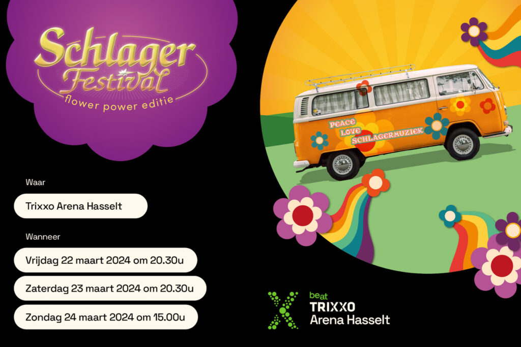 Schlagerfestival Trixxo Arena Hasselt • 24 maart 2024 Bell Tours